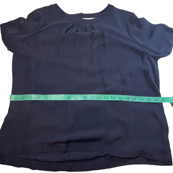 J. Crew Silk Open Back Short Sleeve Blouse size 14 - Picture 12 of 15